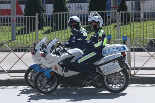 Красногорские инспектора ГИБДД на мотоциклах